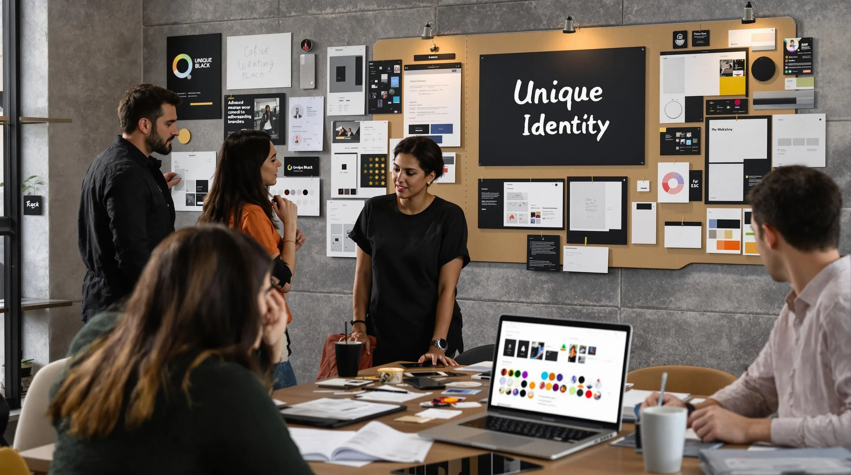 Team collaborates on brand-focused website design using CMS and custom options