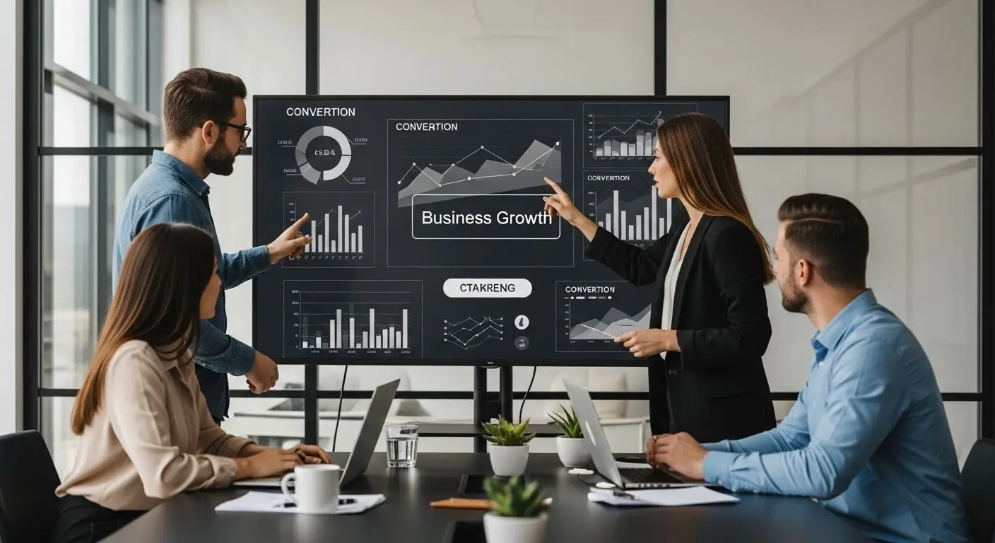 business growth teamwork analytics