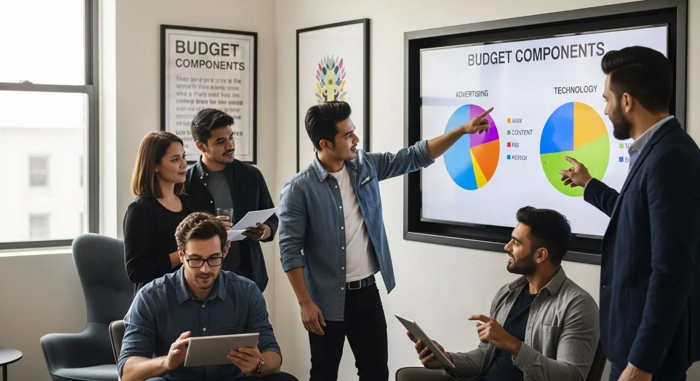 digital marketing budget components