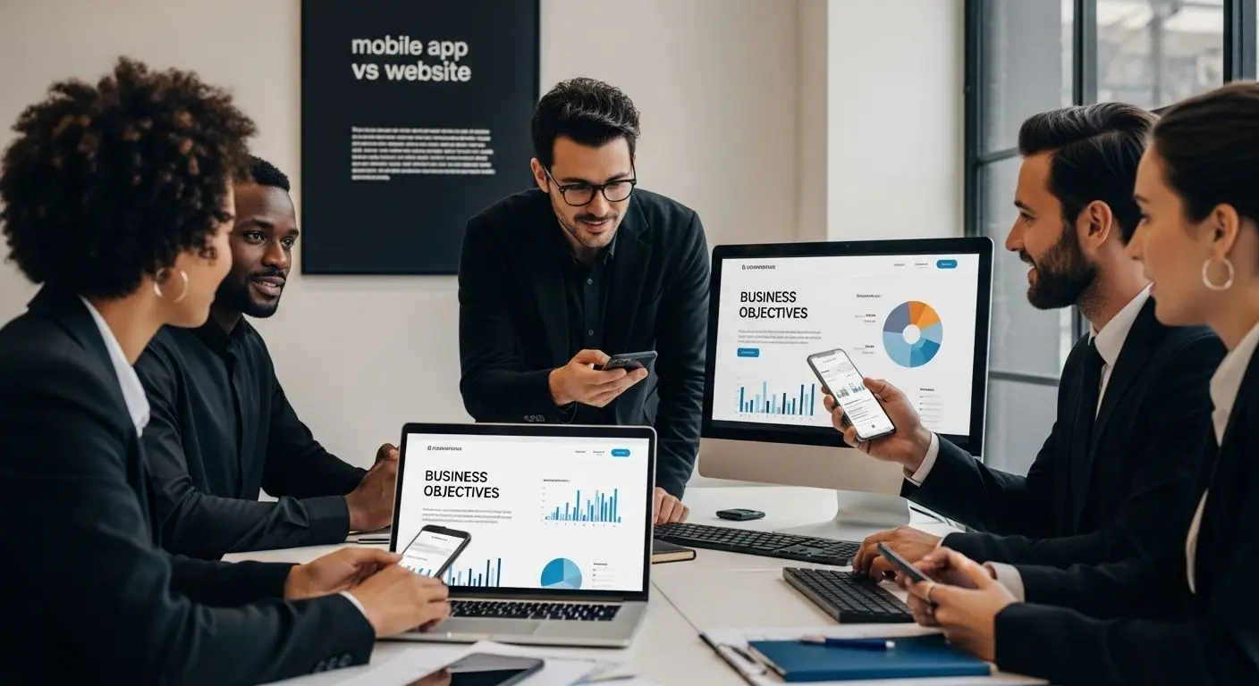 business decision mobile app website