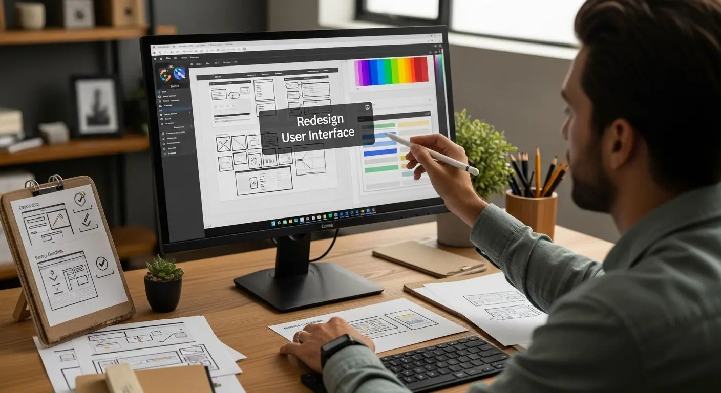 user interface redesign workflow