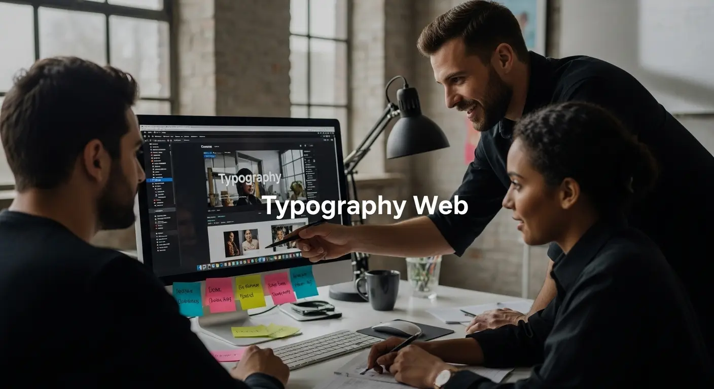 typography web design team