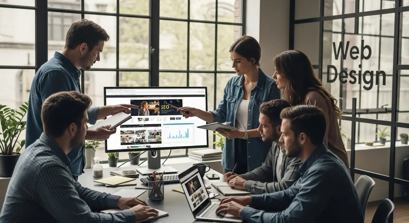 web design seo teamwork