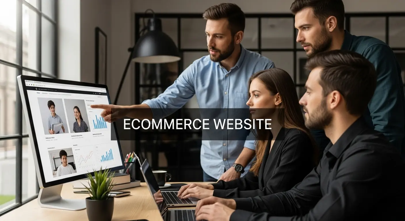 ecommerce website business team