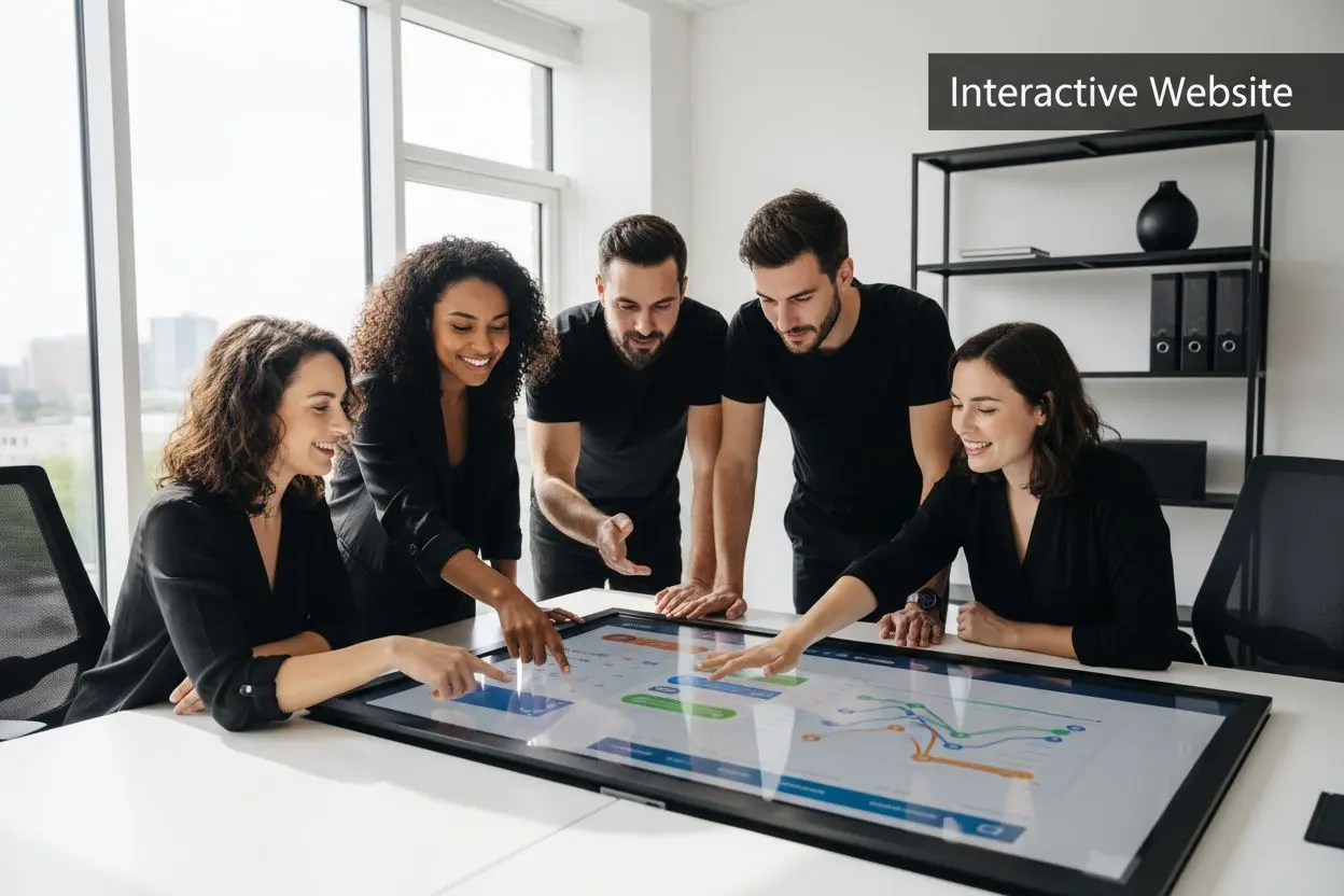 interactive website features engagement