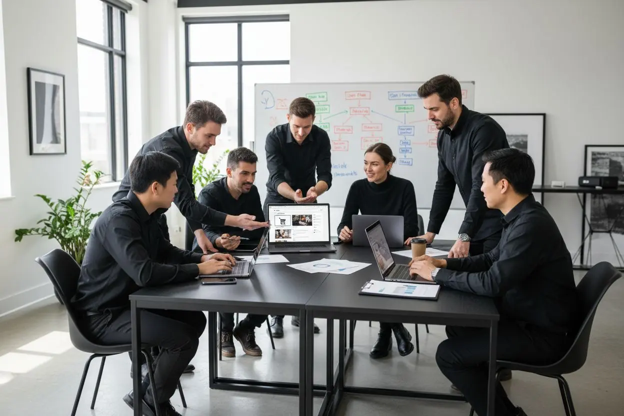 ecommerce website design, team collaboration, digital strategy