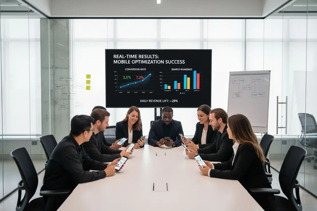 mobile optimization business team
