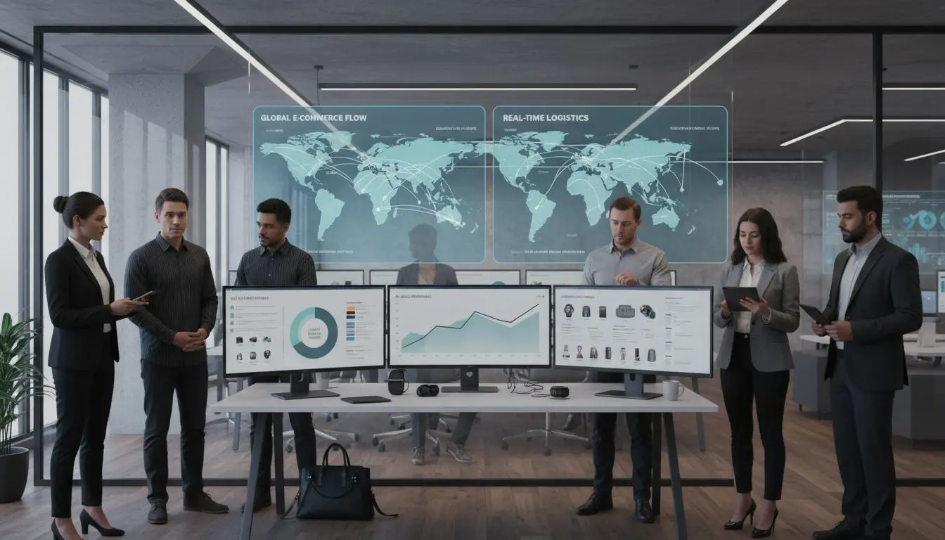 e-commerce business workspace