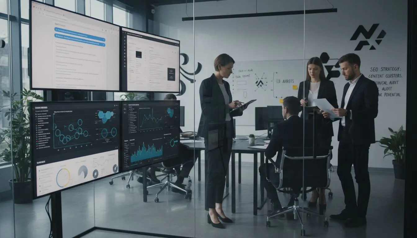 SEO strategy meeting