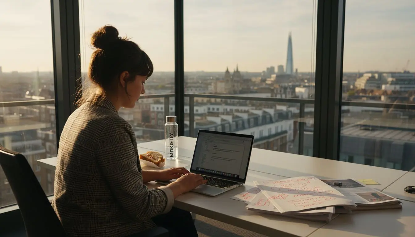 UK marketing manager working on influencer campaign