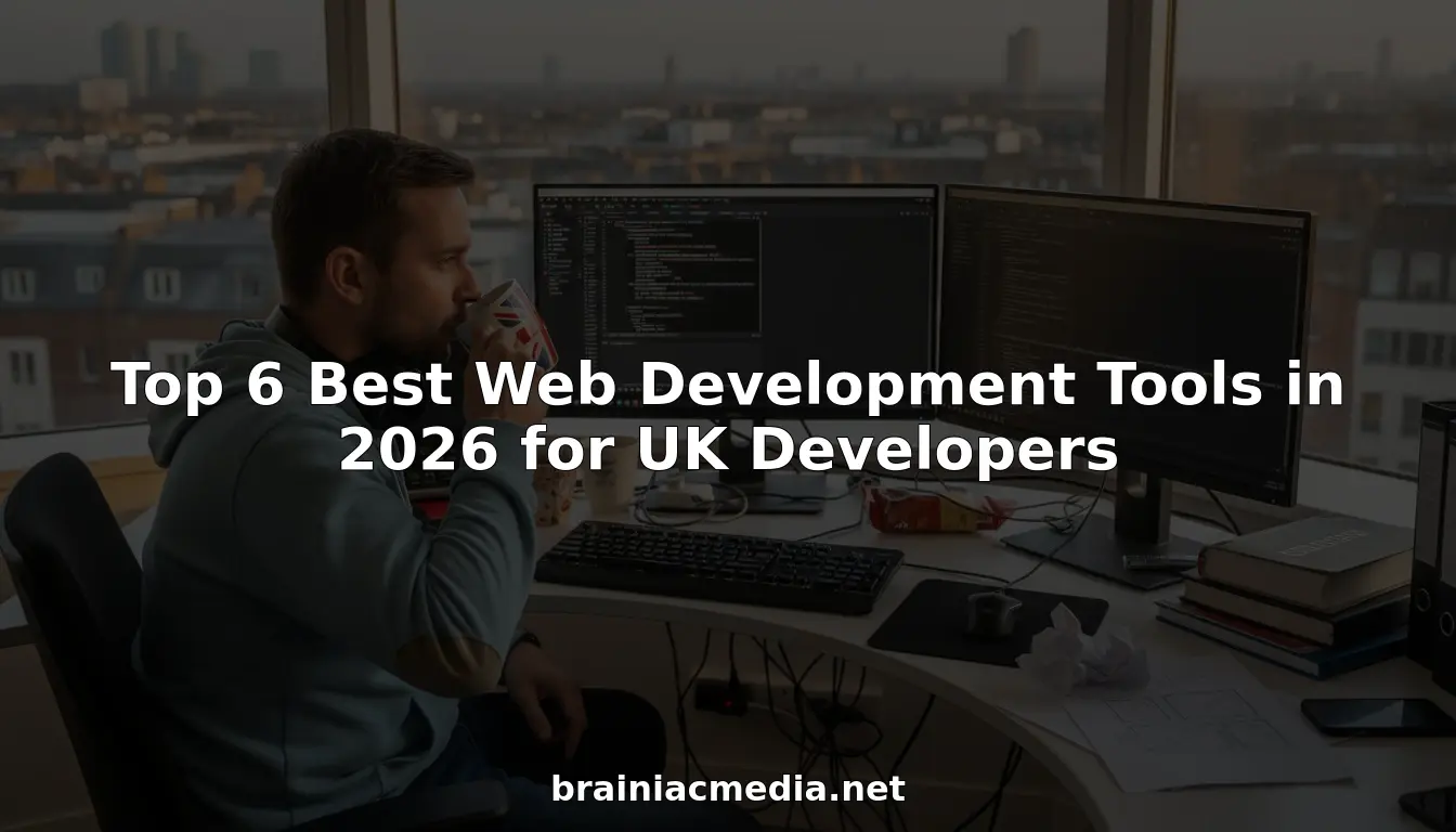 UK developer in London office testing web tools