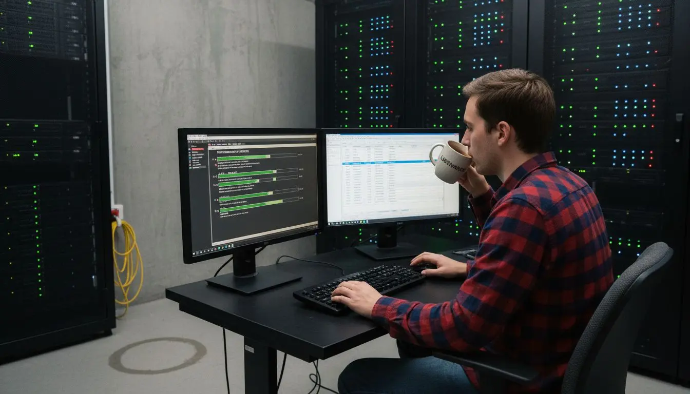 IT specialist managing website relaunch