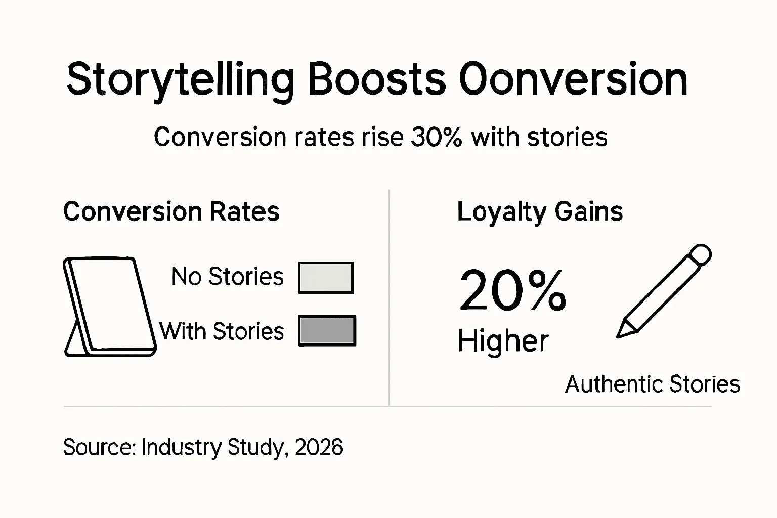 Infographic: storytelling increases conversion, loyalty