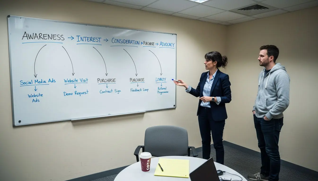 Cross-team SME collaboration reviewing journey map