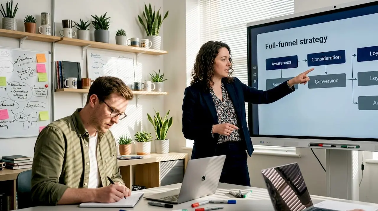 Team mapping multi-channel funnel strategy