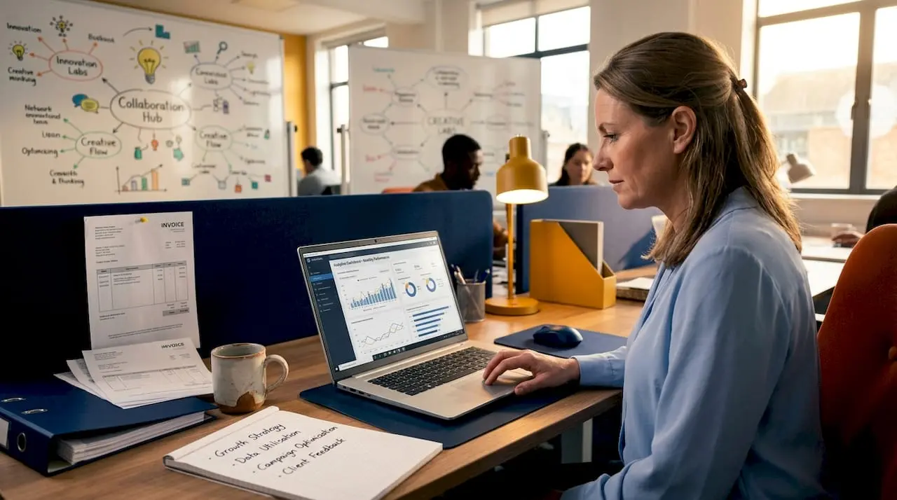 SME owner compares SEO and PPC strategies