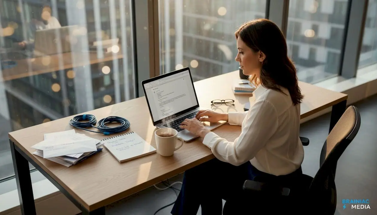 Professional writing email in open office