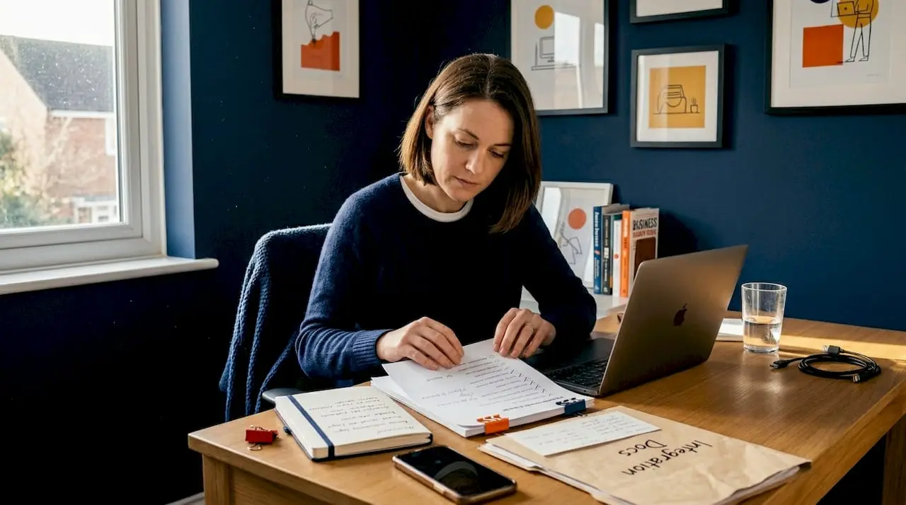 Owner reviewing ecommerce integration checklist