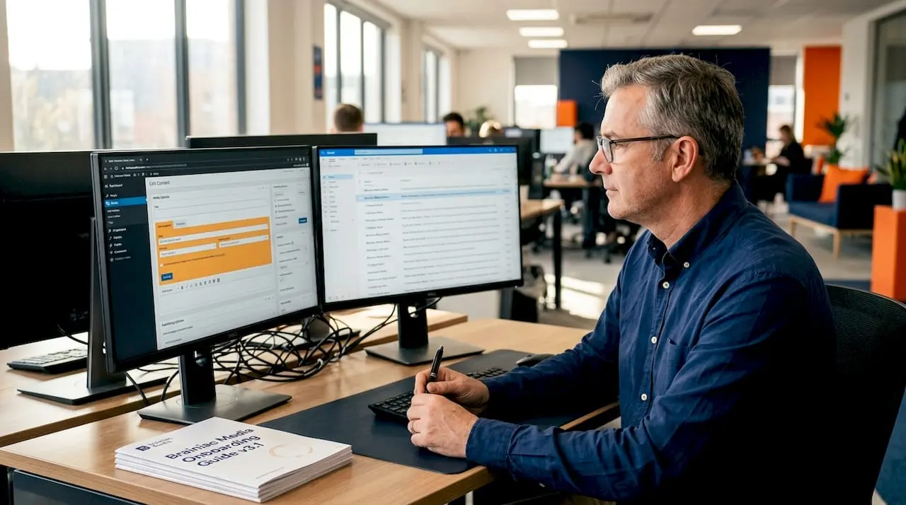Manager reflecting on unused CMS workflow