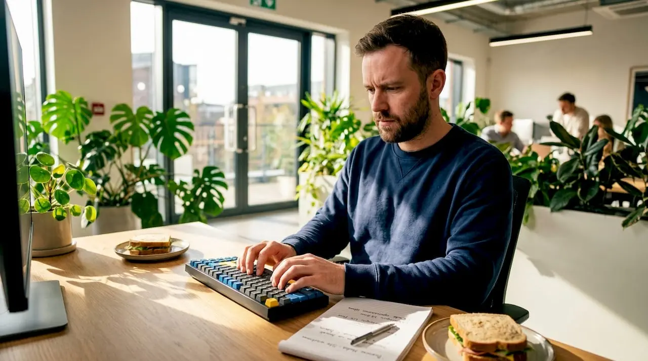 Web developer working on multilingual SEO