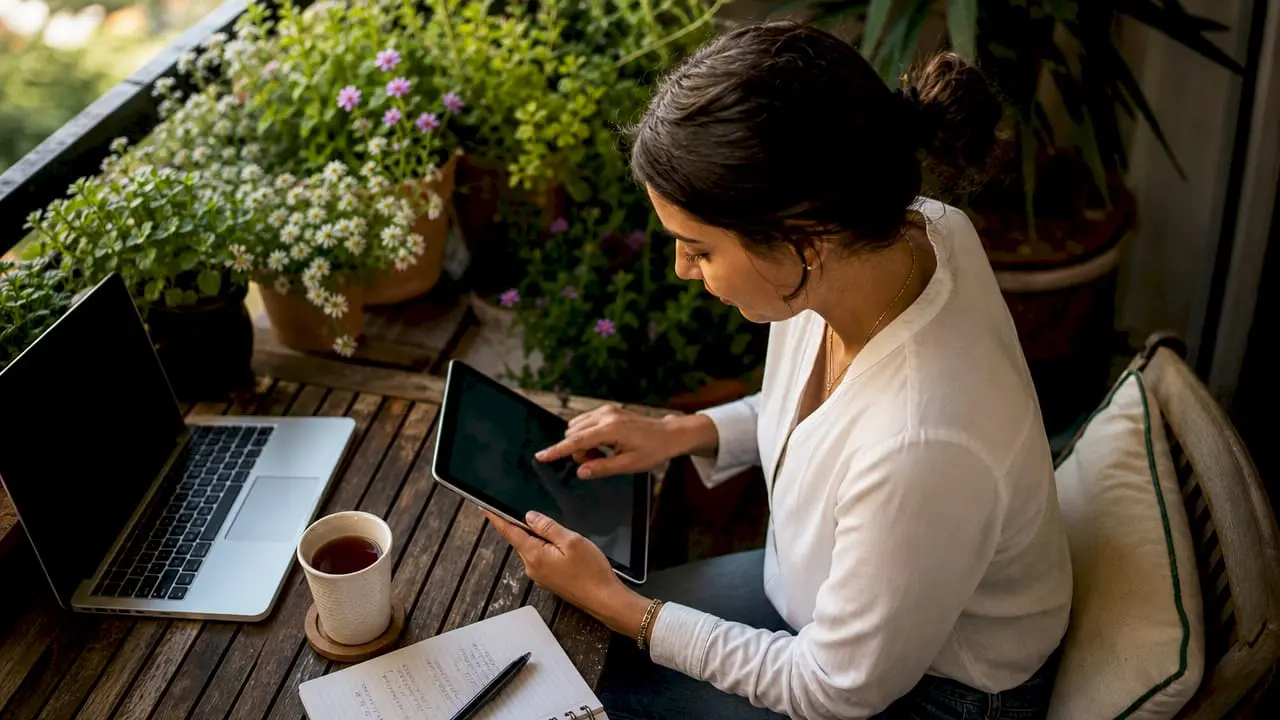Marketing professional analyzing remarketing strategies