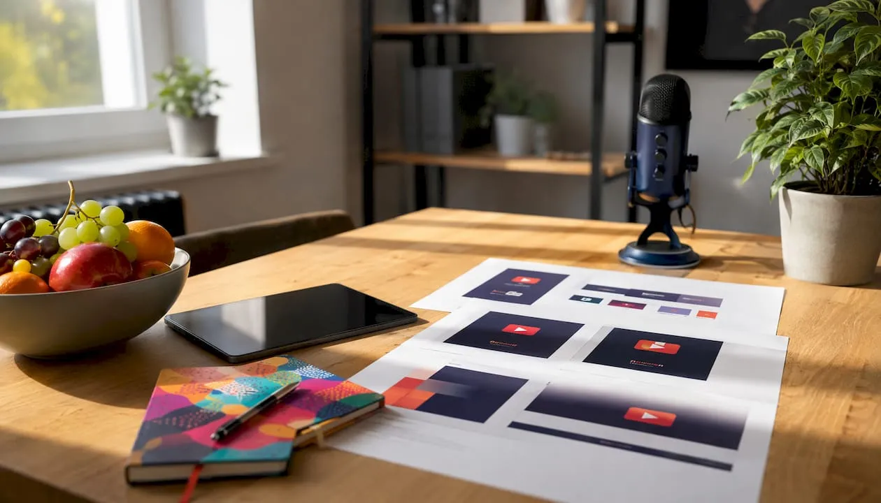 Workspace setup for UK YouTube business channel