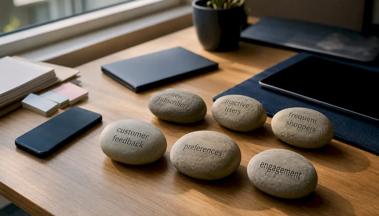 Blocks representing email segmentation components