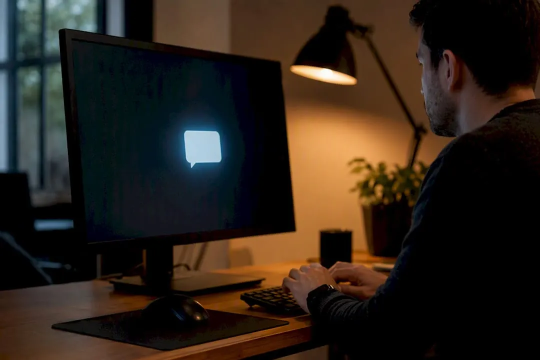 Glow of website behavioral trigger notification