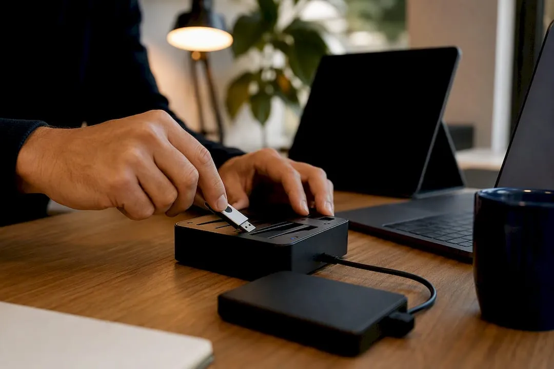 Security device and manual onboarding setup