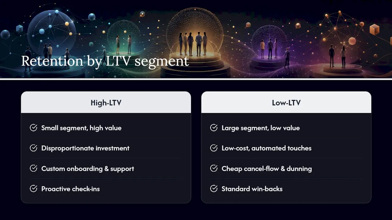 Building retention strategy around customer lifetime value — overview diagram