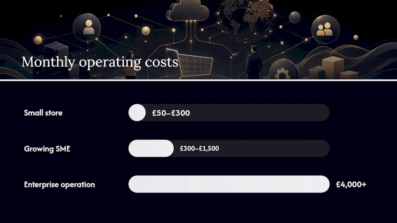 One-off build costs versus ongoing operating costs — overview diagram