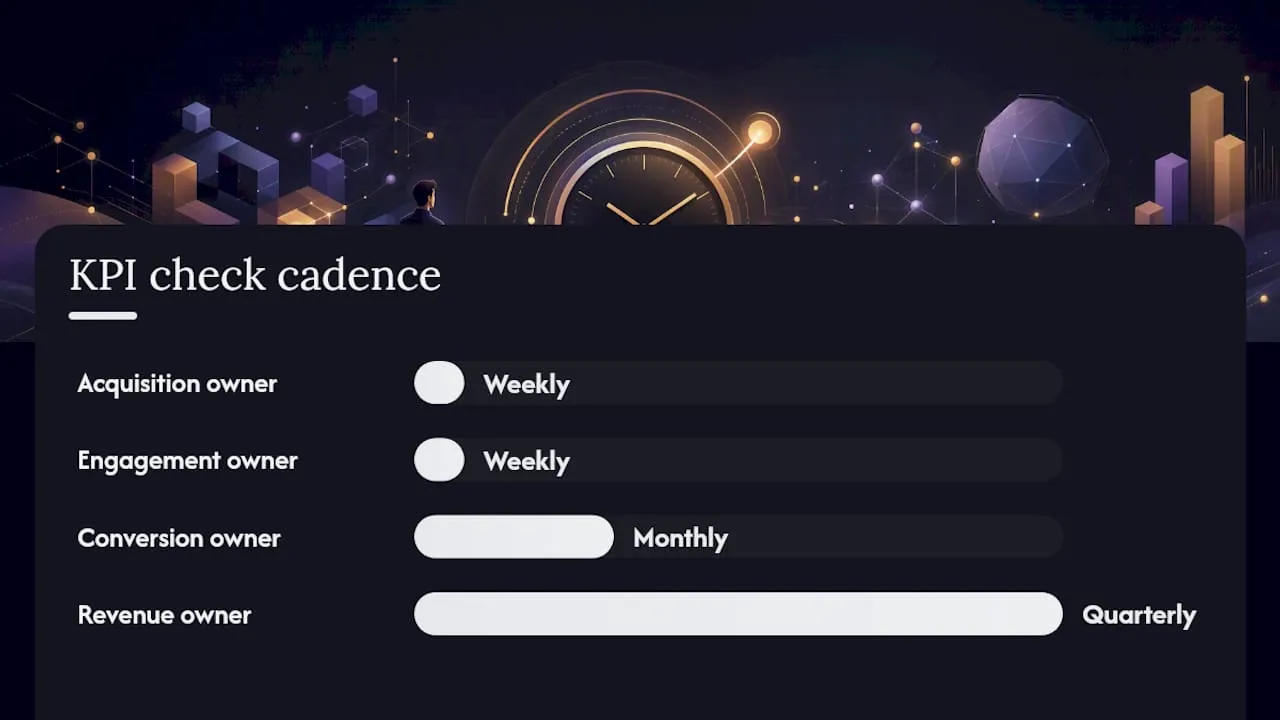 Prioritise the work and decide faster with a clear KPI hierarchy — overview diagram