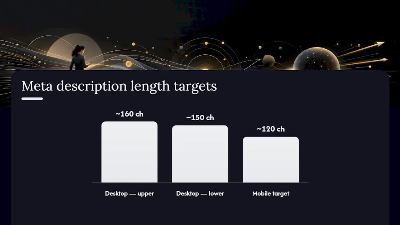 How long should a meta description be for mobile and desktop? — overview diagram