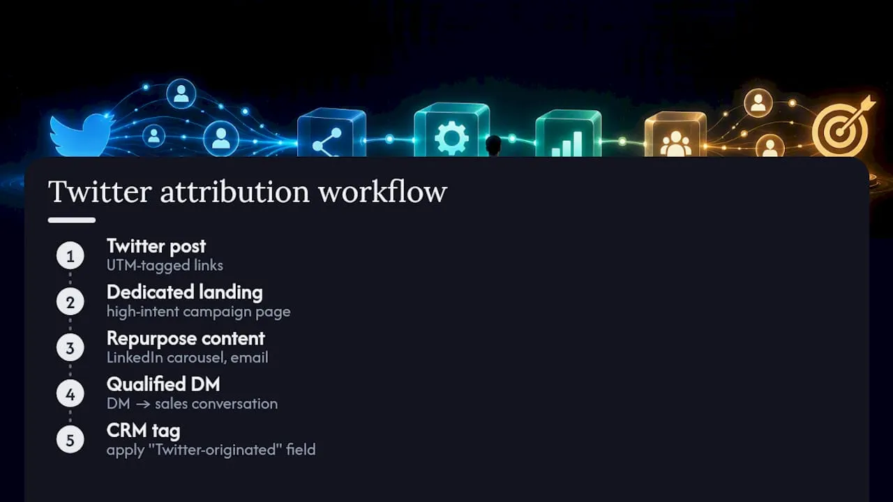 Twitter attribution flow into CRM