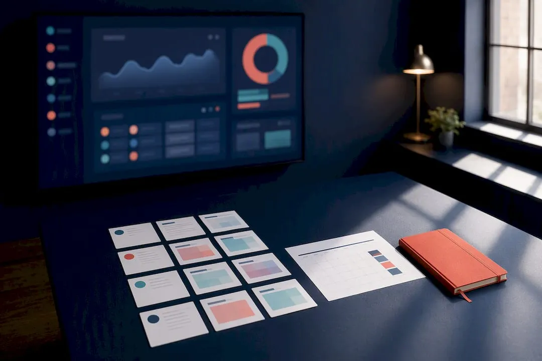 B2B social strategy planning workspace