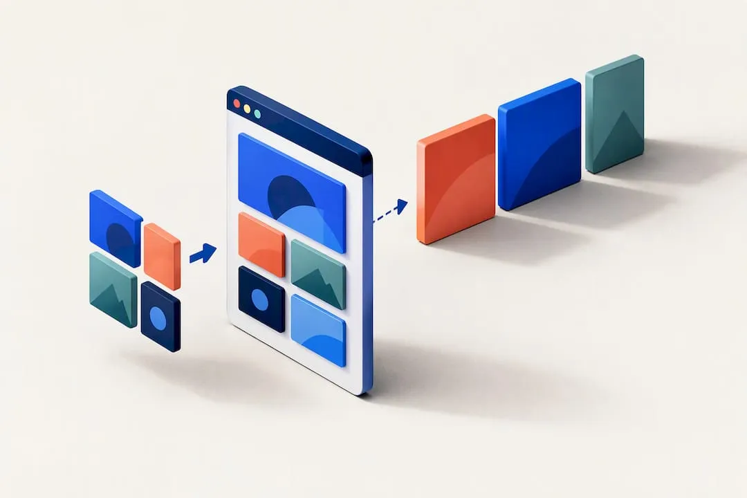 Illustration of prioritised mobile page assets