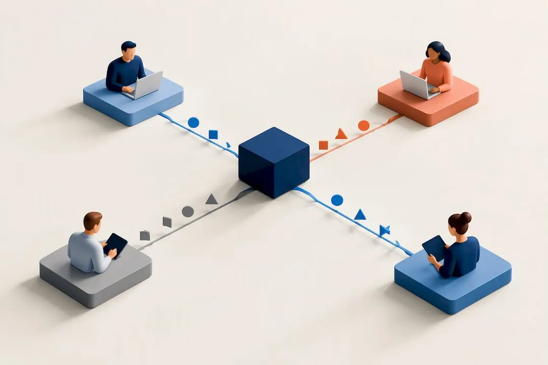 Illustration of connected B2B buyer roles