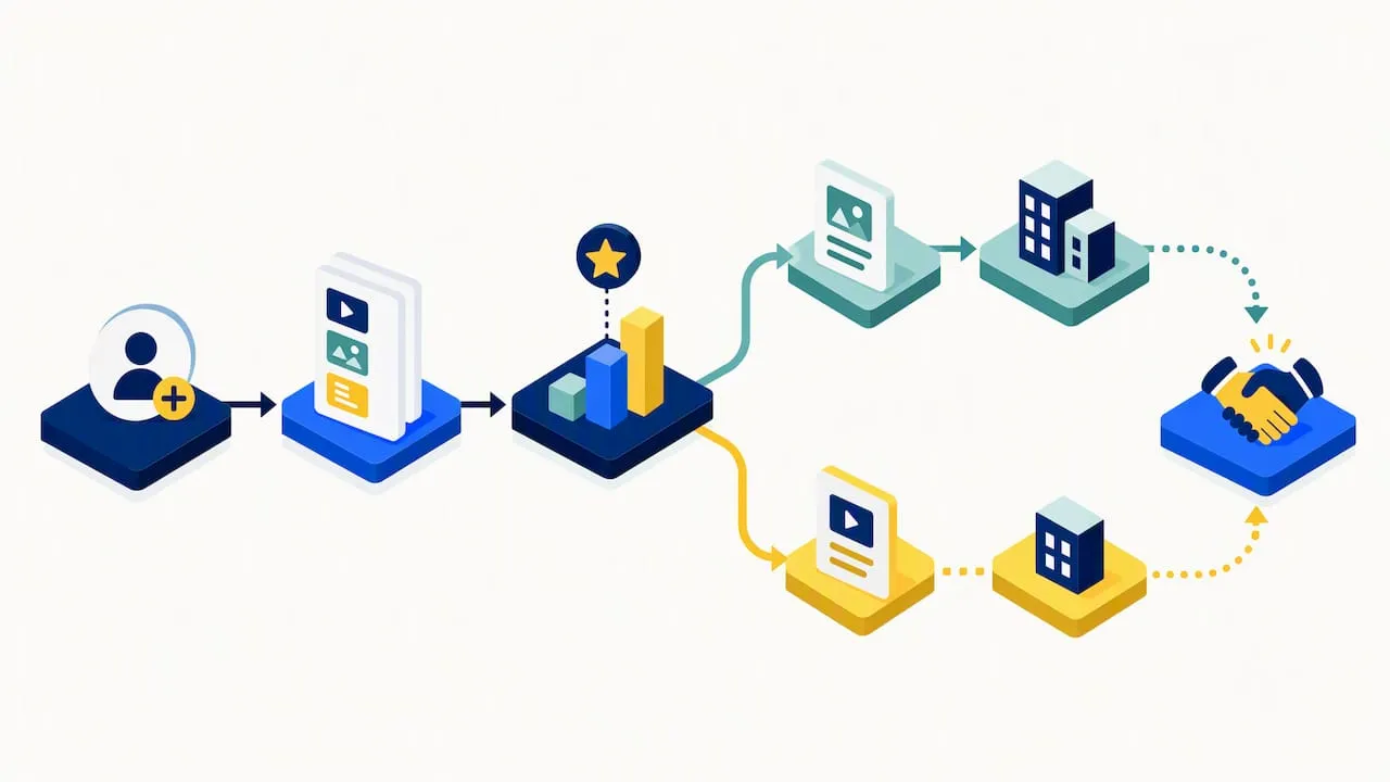 Lead nurturing and sales routing process