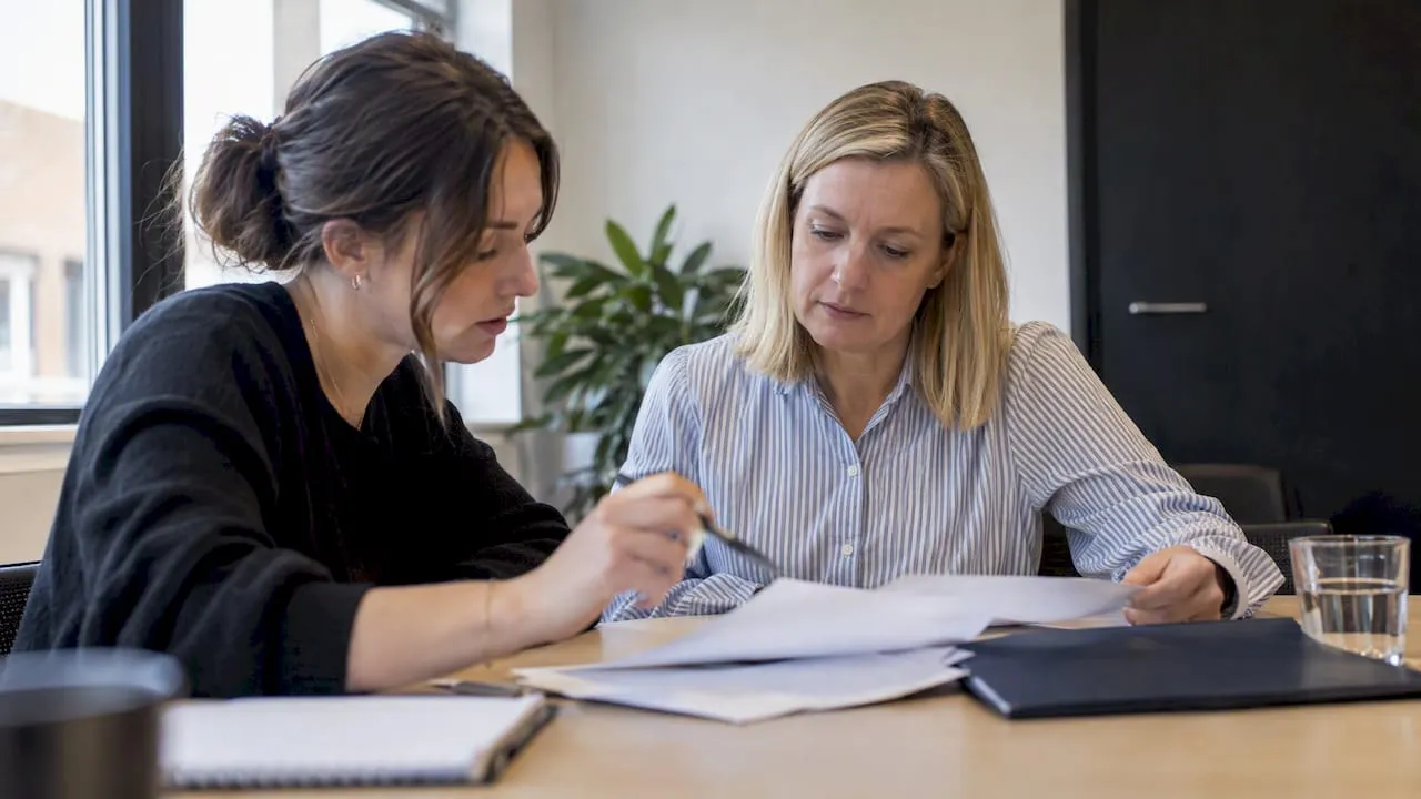 Business owners comparing agency fee proposals
