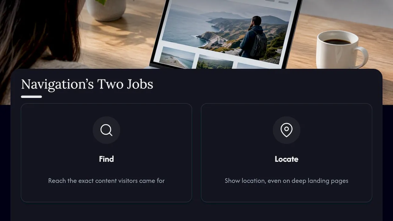 What website navigation actually does